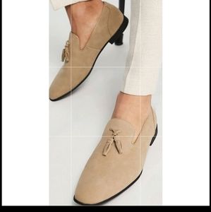 Asos loafers-Stone faux suede